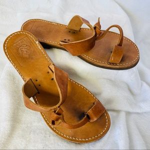 Melissinos The Poet Aristotle Leather Sandal Size8